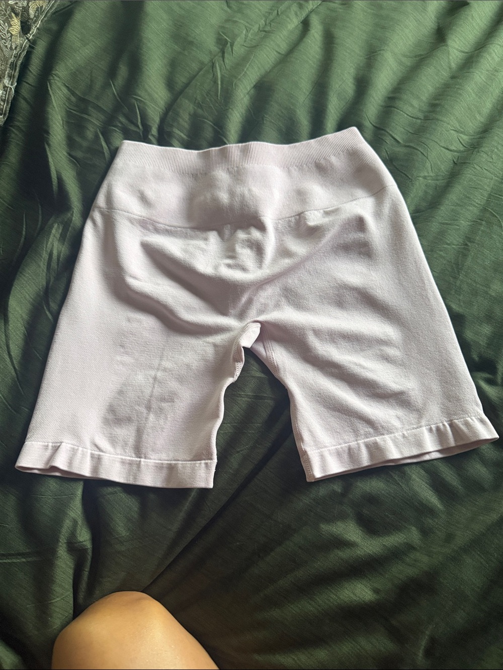 Aurola High-Rise Light Pink Knit Bike Shorts